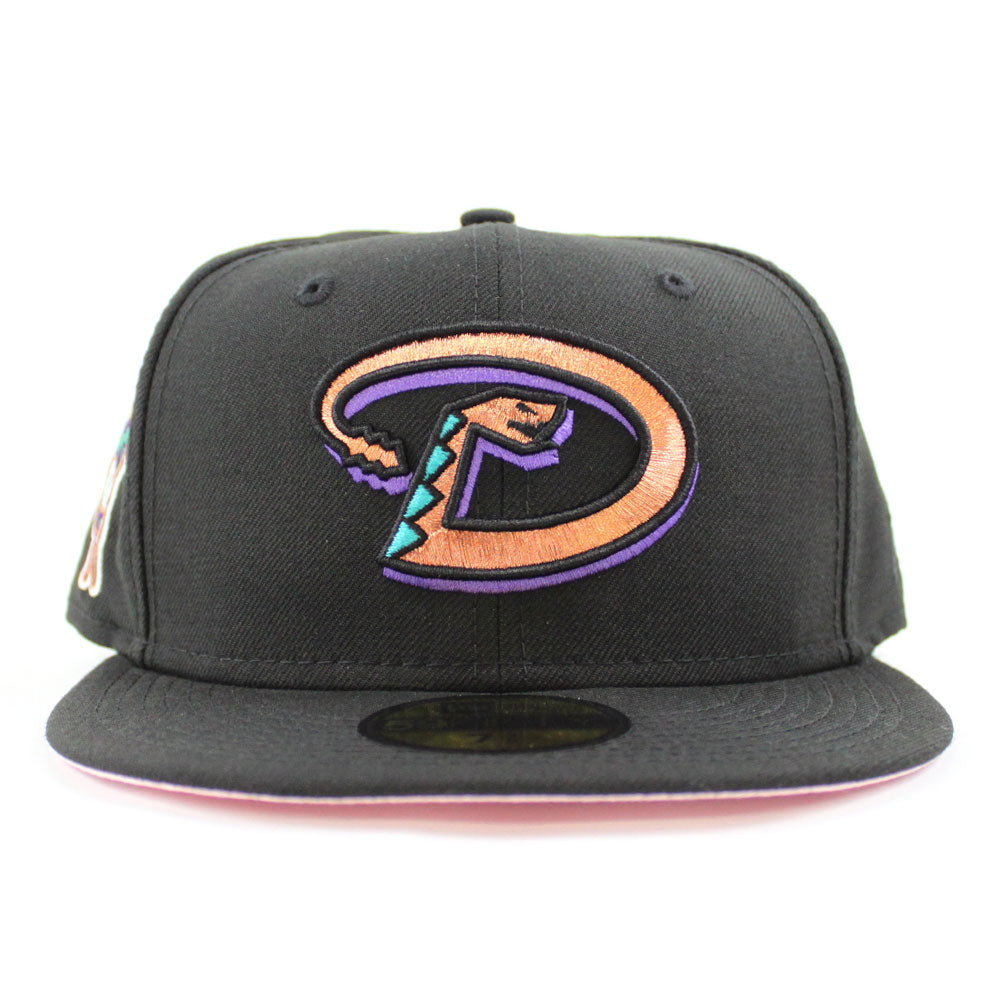 New Era 59FIFTY Black Dome Arizona Diamondbacks Inaugural Patch Jersey Word Hat - Black Black / 7 3/8