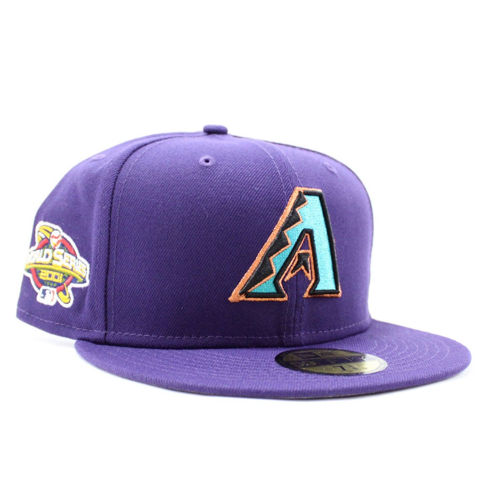 Arizona Diamondbacks New Era Purple/Gray Bottom And 2001 World Series Patch  On Side 9FIFTY Adjustable Snapback Hat