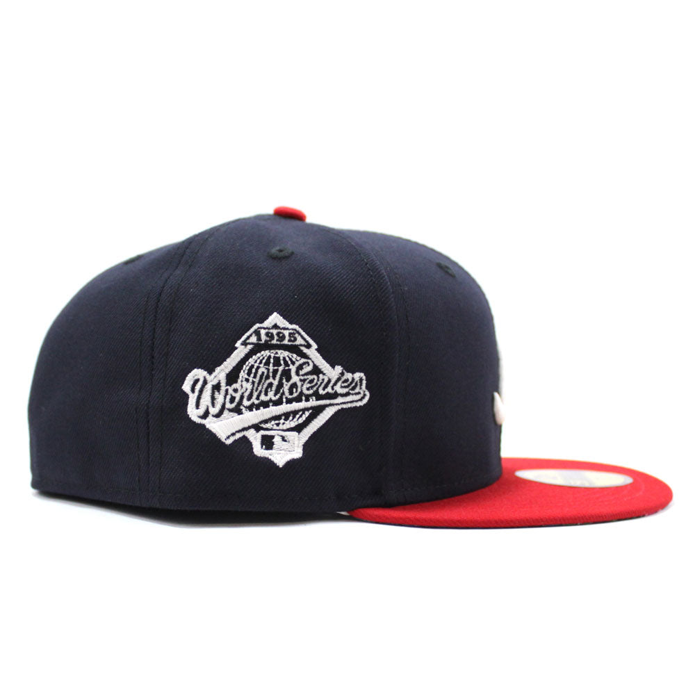 New Era Atlanta Braves Gold Digger 1995 World Series Patch Hat Club  Exclusive 59Fifty Fitted Hat Black Men's - SS22 - US