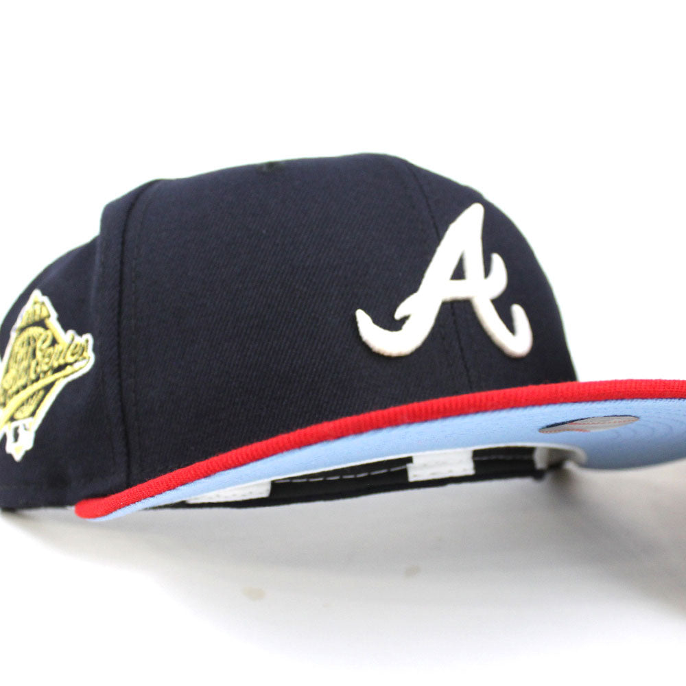 ATLANTA BRAVES 1996 WORLD SERIES SKY BLUE BRIM NEW ERA FITTED HAT