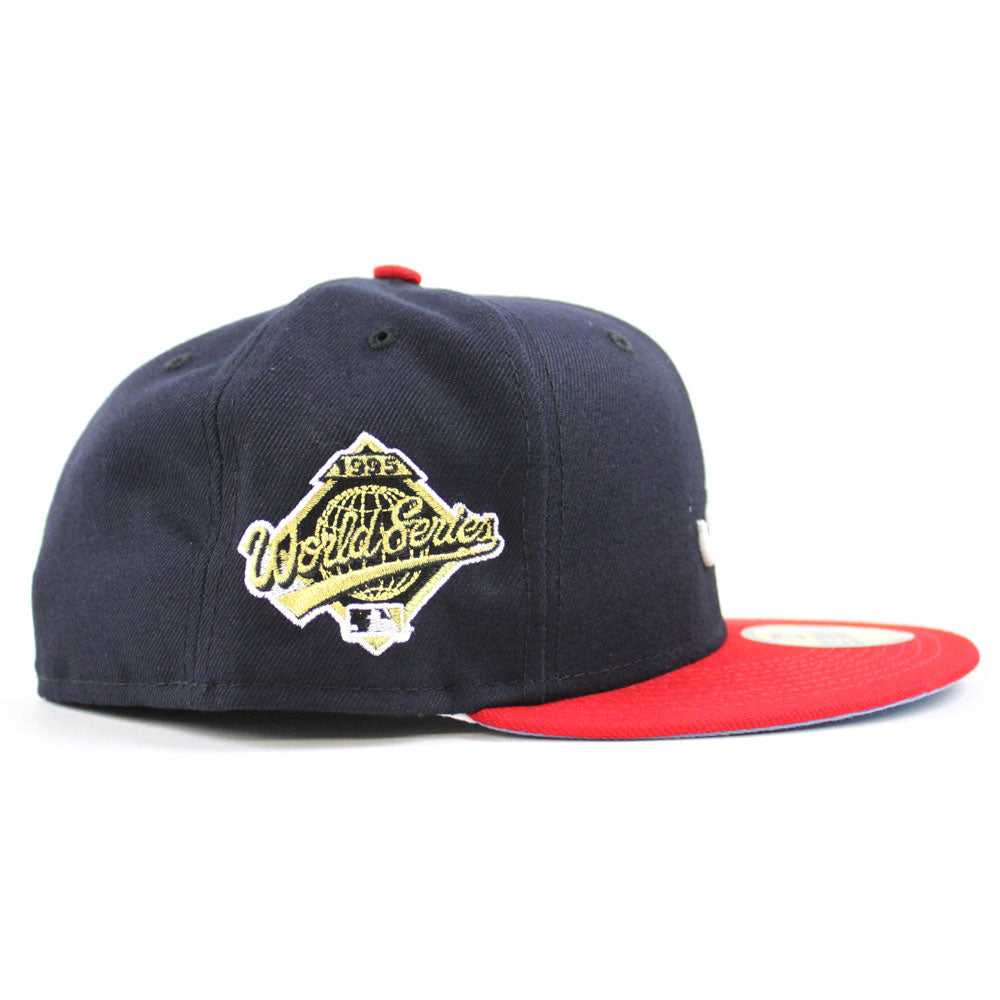 New Era Atlanta Braves World Series 1995 Black and White Prime Edition 59Fifty Fitted Cap