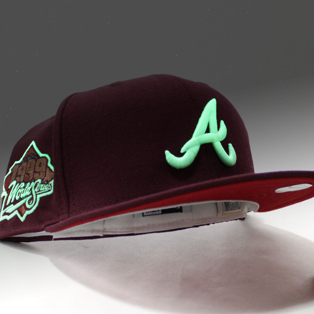 1 PER PERSON Custom New Era 59fifty Atlanta Braves Red Clay 1999