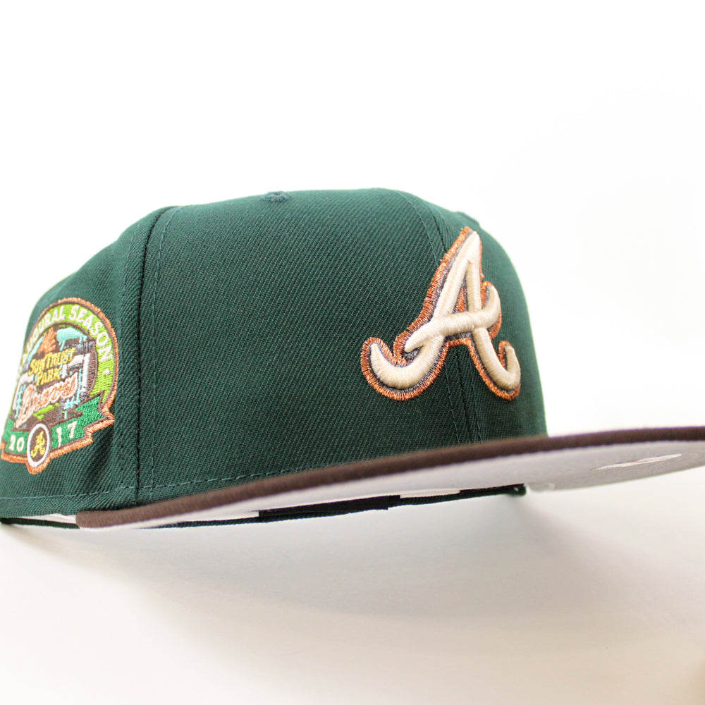 Atlanta Braves New Era Logo 59FIFTY Fitted Hat - Green