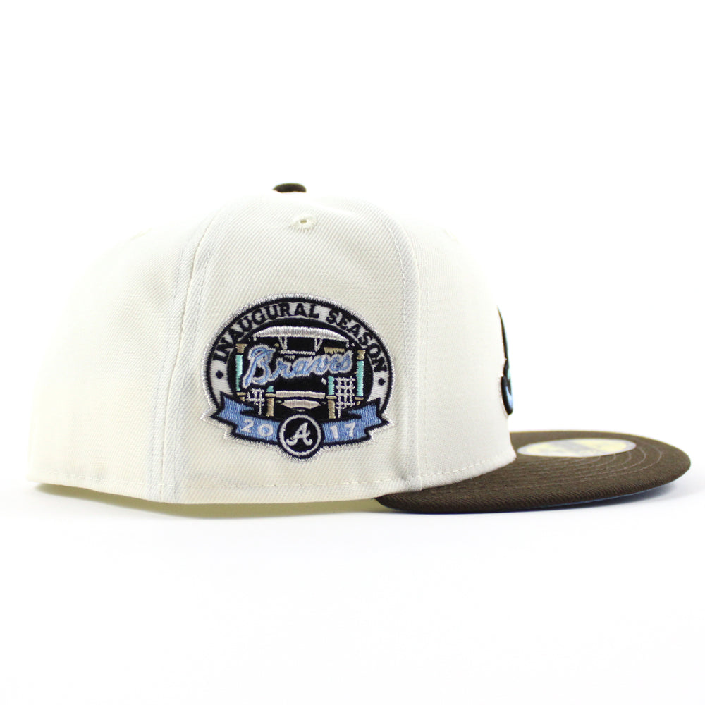 New Era Atlanta Braves World Series 2020 Chrome Bourbon Two Tone Prime Edition 59Fifty Fitted Hat, EXCLUSIVE HATS, CAPS