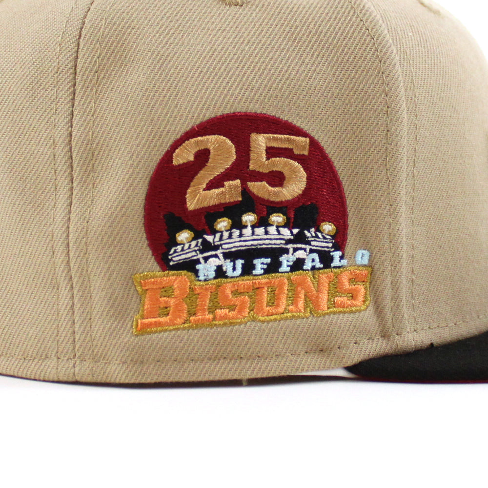 BUFFALO BISONS BISONS 25 Patch New Era 59Fifty Fitted Hat