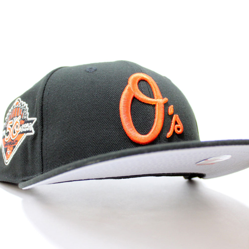 Men’s Baltimore Orioles Gray Floral Undervisor 59FIFTY Fitted Hats