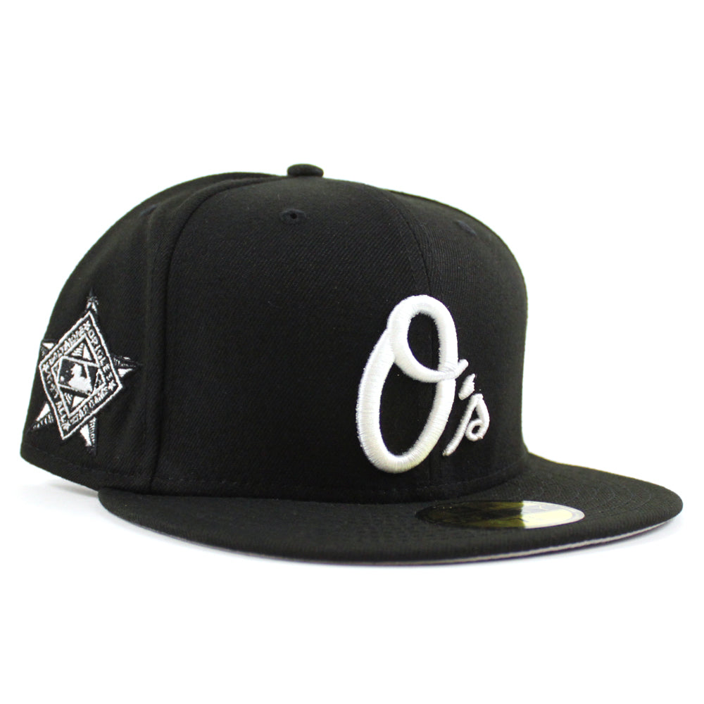 Baltimore Orioles New Era Turn Back the Clock Throwback Low Profile 59FIFTY  Fitted Hat - White/Black