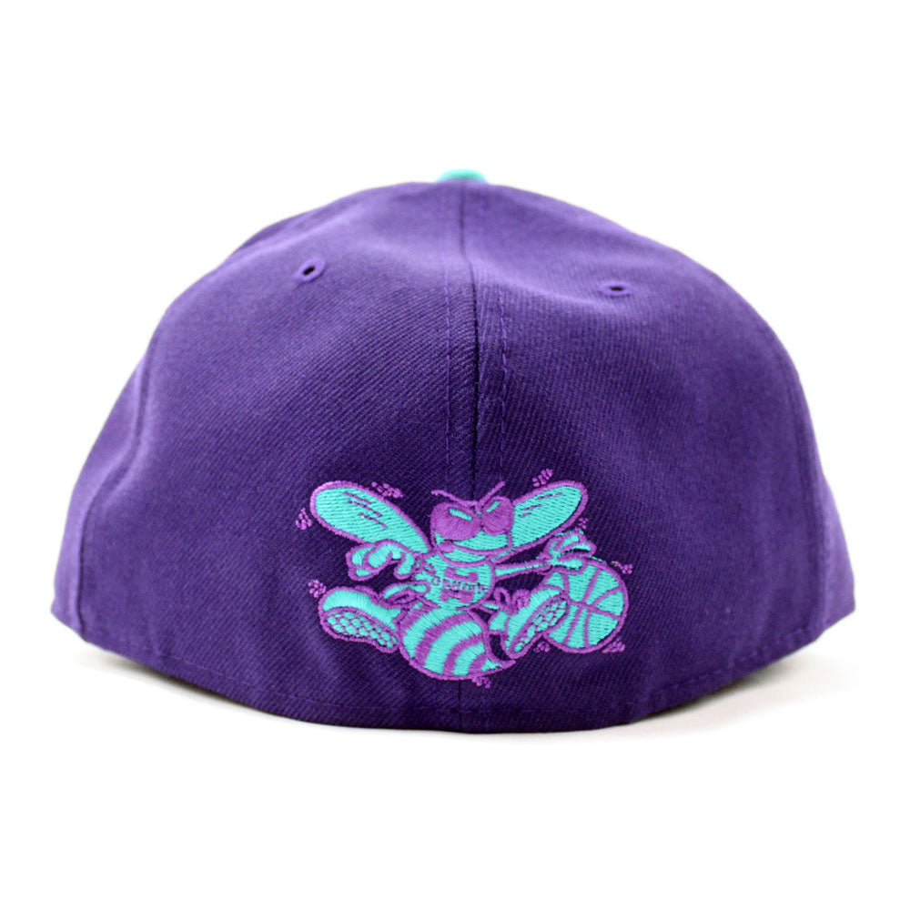 Charlotte Hornets FLANNEL SNAPBACK Grey-Teal Hat by New Era