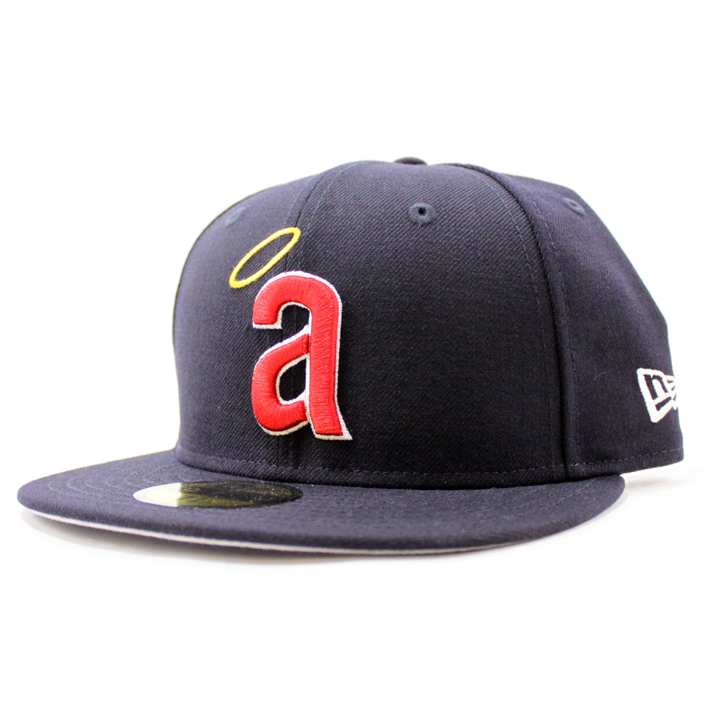 California Angels 1971 New Era 59Fifty Fitted Hat (Navy Gray Under Brim)