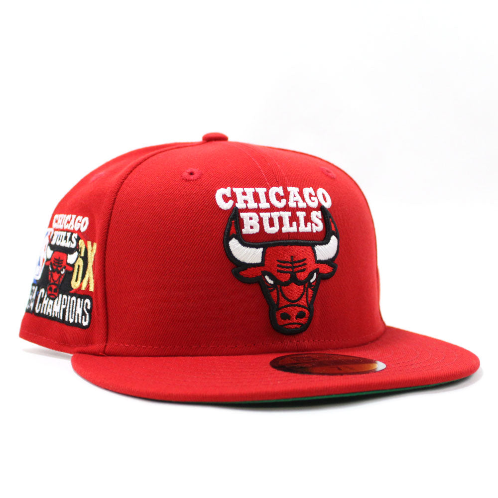 CHICAGO BULLS 6X CHAMPION POP SWEAT PINK BRIM 59FIFTY NEW ERA FITTED H –  Sports World 165