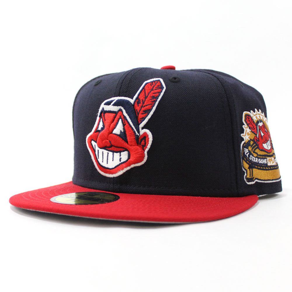 Cleveland Indians New Era All Red With 1954 All Star Game Patch On