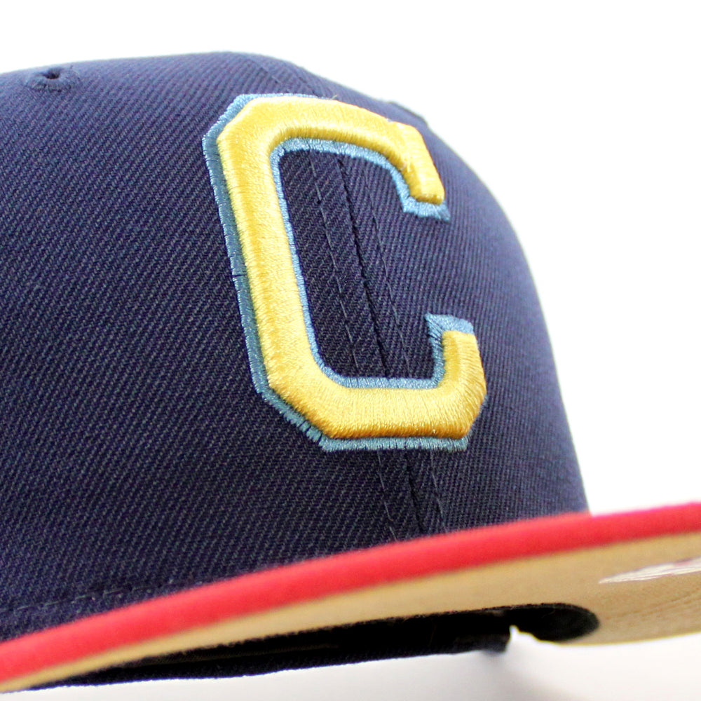 Cleveland Indians 1981 All Star Game New Era 59Fifty Fitted Hat (OCEANSIDE  BLUE PINOT RED KHAKI Under Brim)