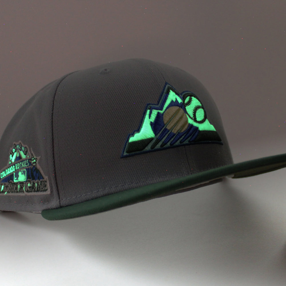 Men's Colorado Rockies New Era Green 1998 MLB All-Star Game Color Fam Lime  Undervisor 59FIFTY Fitted Hat