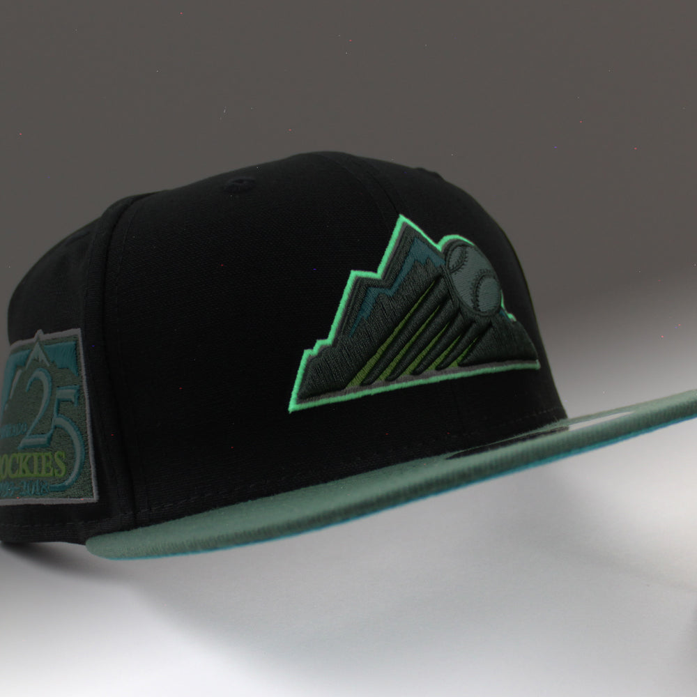 Colorado Rockies Fitted New Era 59Fifty 25th Aniversary Patch Teal