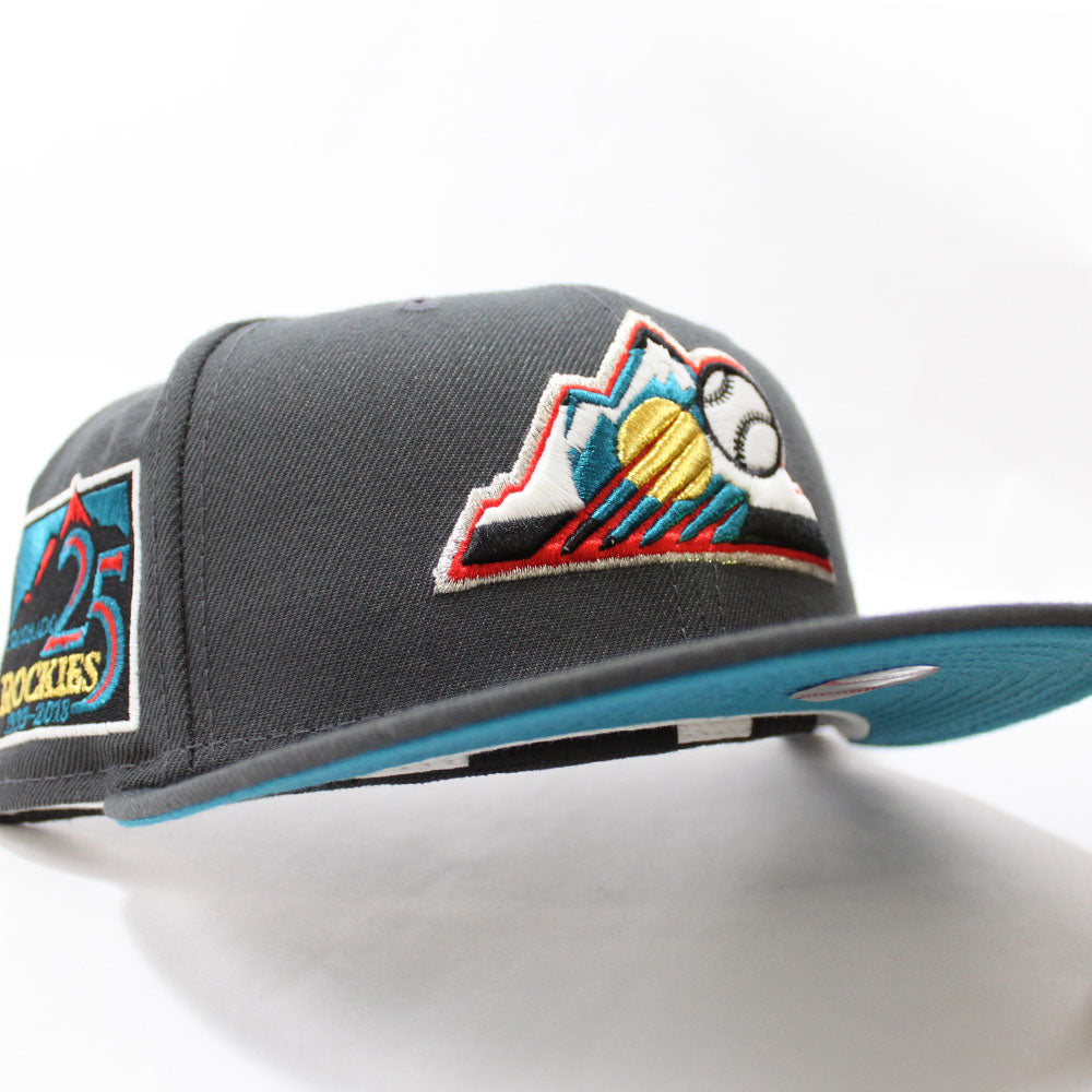 Colorado Rockies 25th Anniversary New Era 59Fifty Fitted Hat Glow in ECAPCITY