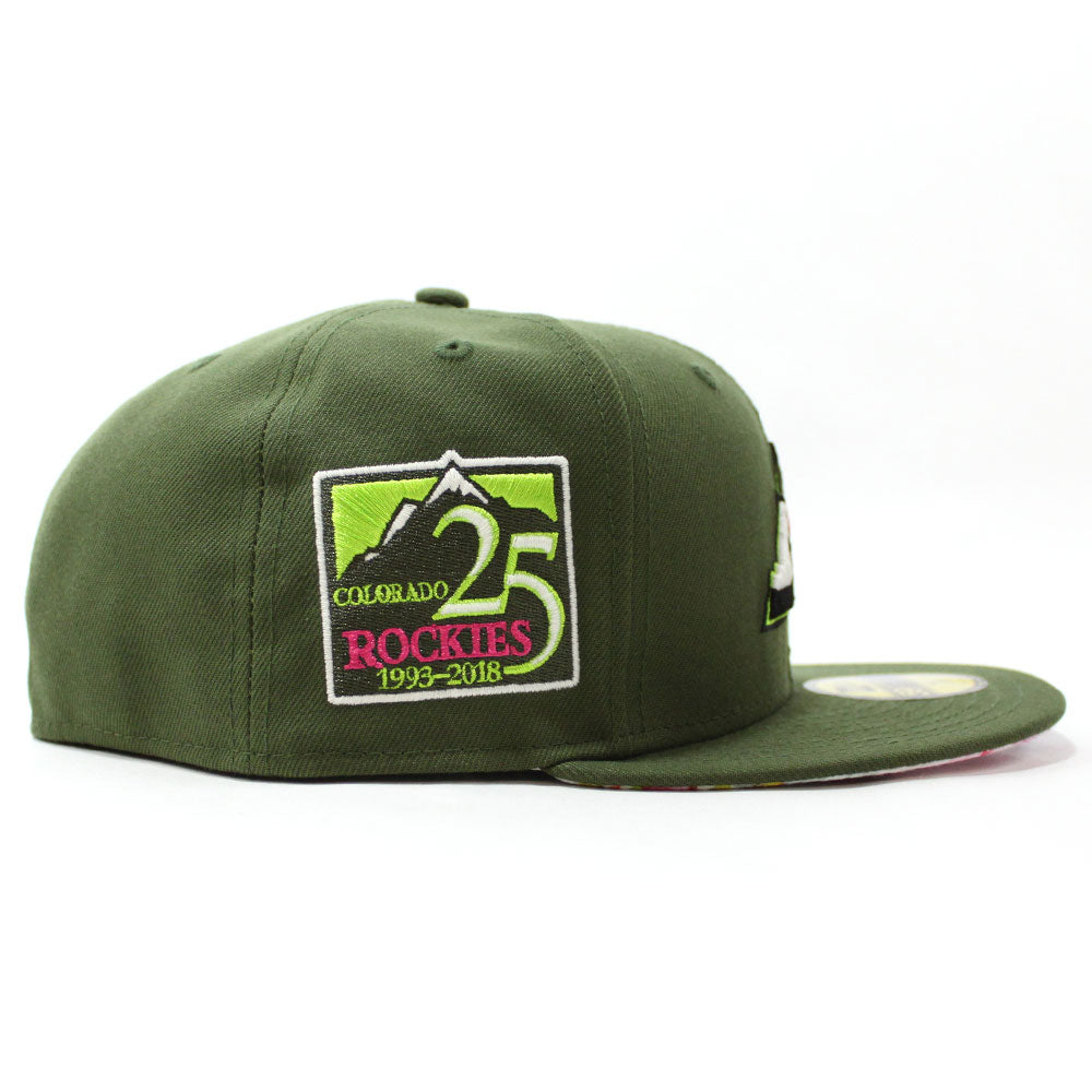 Colorado Rockies 25th Anniversary New Era 59Fifty Fitted Hat (Glow