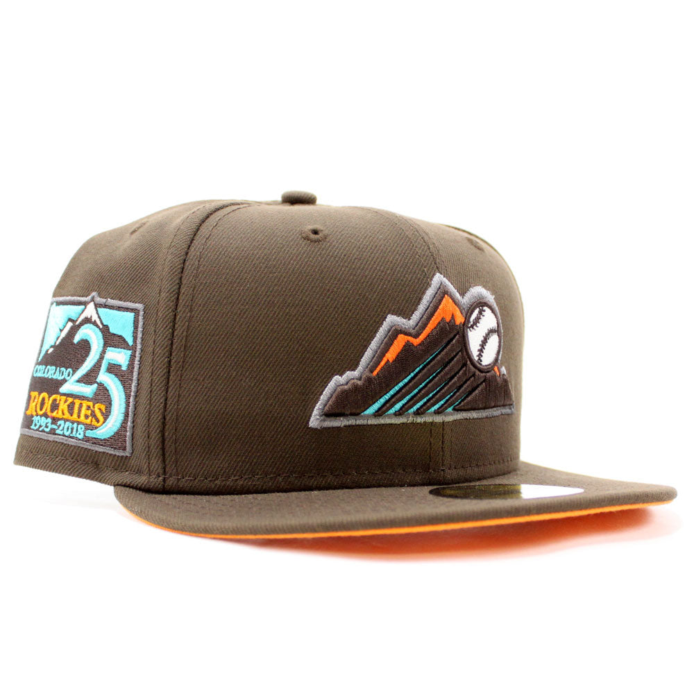 Colorado Rockies 25th Anniversary New Era 59Fifty Fitted Hat Glow in ECAPCITY