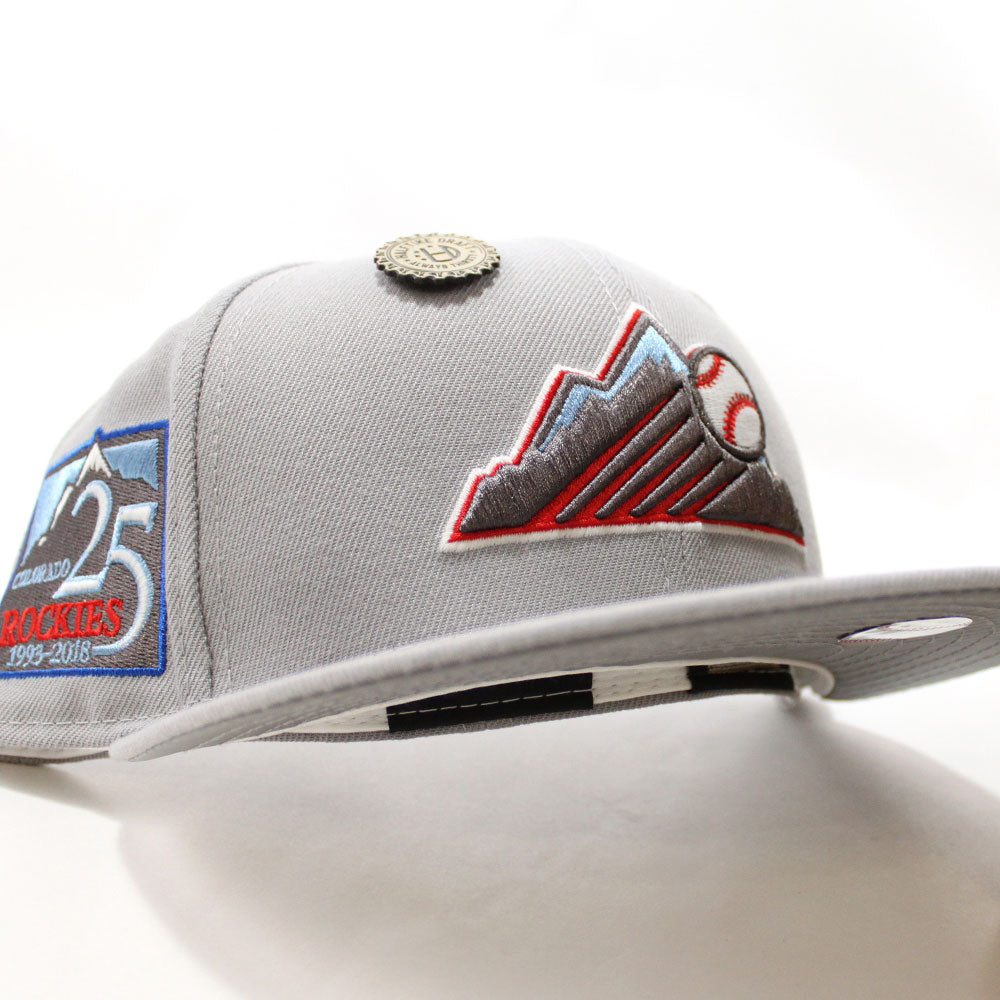 Colorado Rockies 25th Anniversary New Era 59Fifty Fitted Hat Gray 3M ECAPCITY