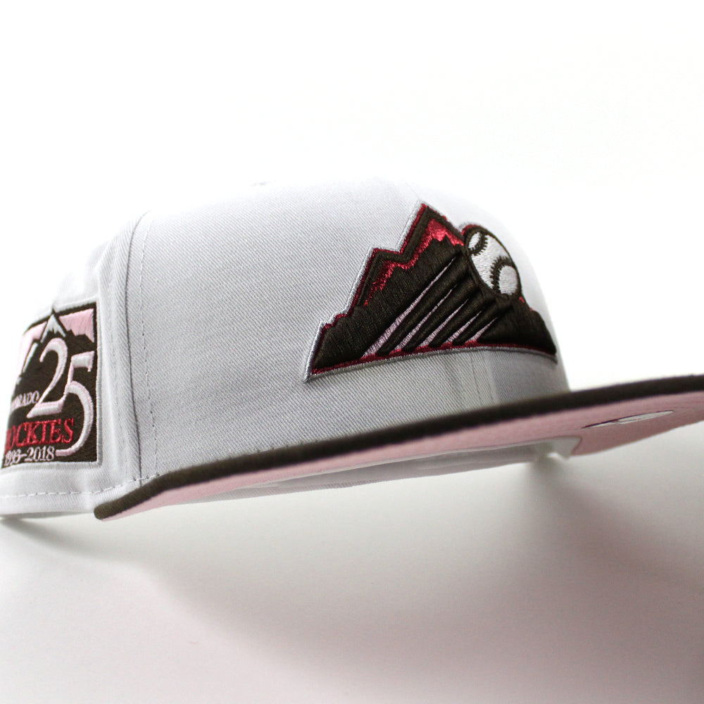 Colorado Rockies 25th Anniversary New Era 59Fifty Fitted Hat White Br ECAPCITY
