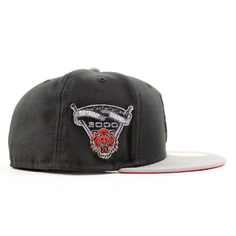 Detroit Tigers 2000 TIGER STADIUM New Era 59Fifty Fitted Hat (Black Misty Scarlet Under Brim)