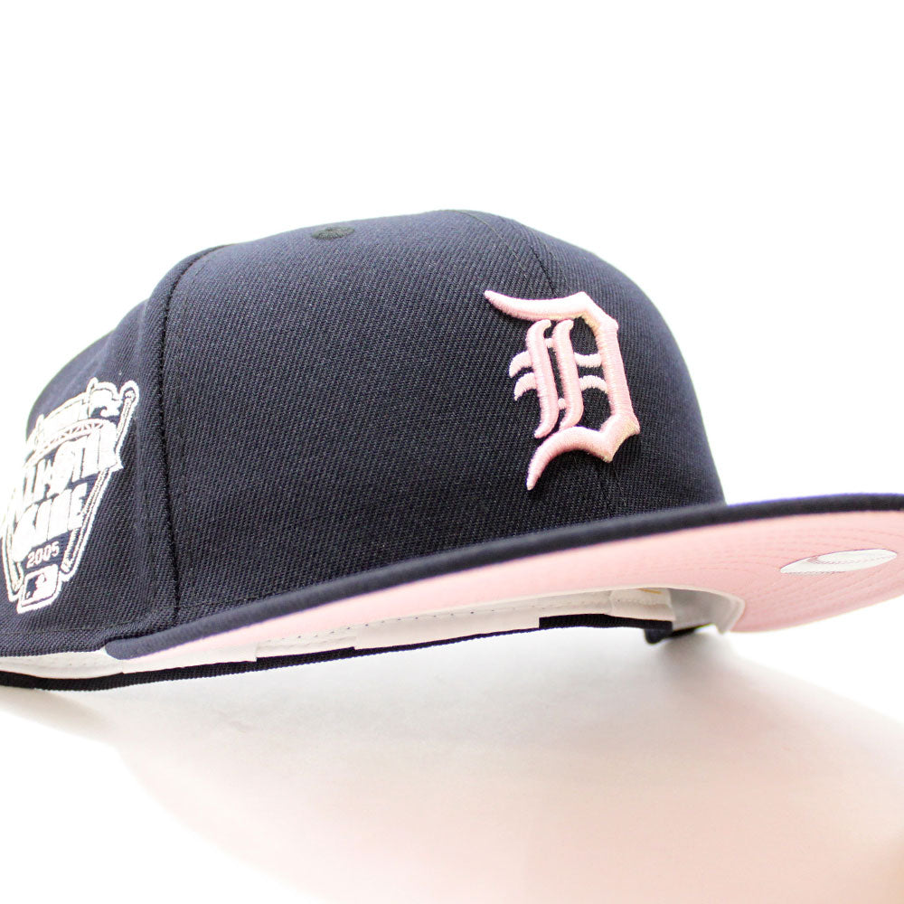 Light Pink Detroit Tigers Purple Bottom 59fifty New Era Fitted