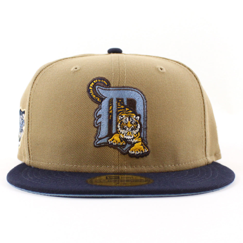Detroit Tigers New Era Wheat/Brown Bill And Sky Blue Bottom With