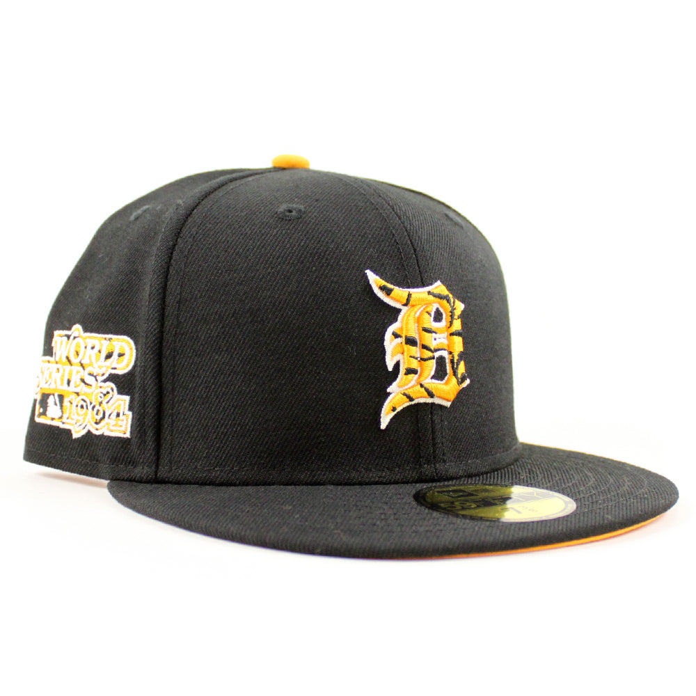 Detroit Tigers Tiger TIGERFILL New Era 59FIFTY Fitted Hat (Black Orange Under BRIM) 7 1/4