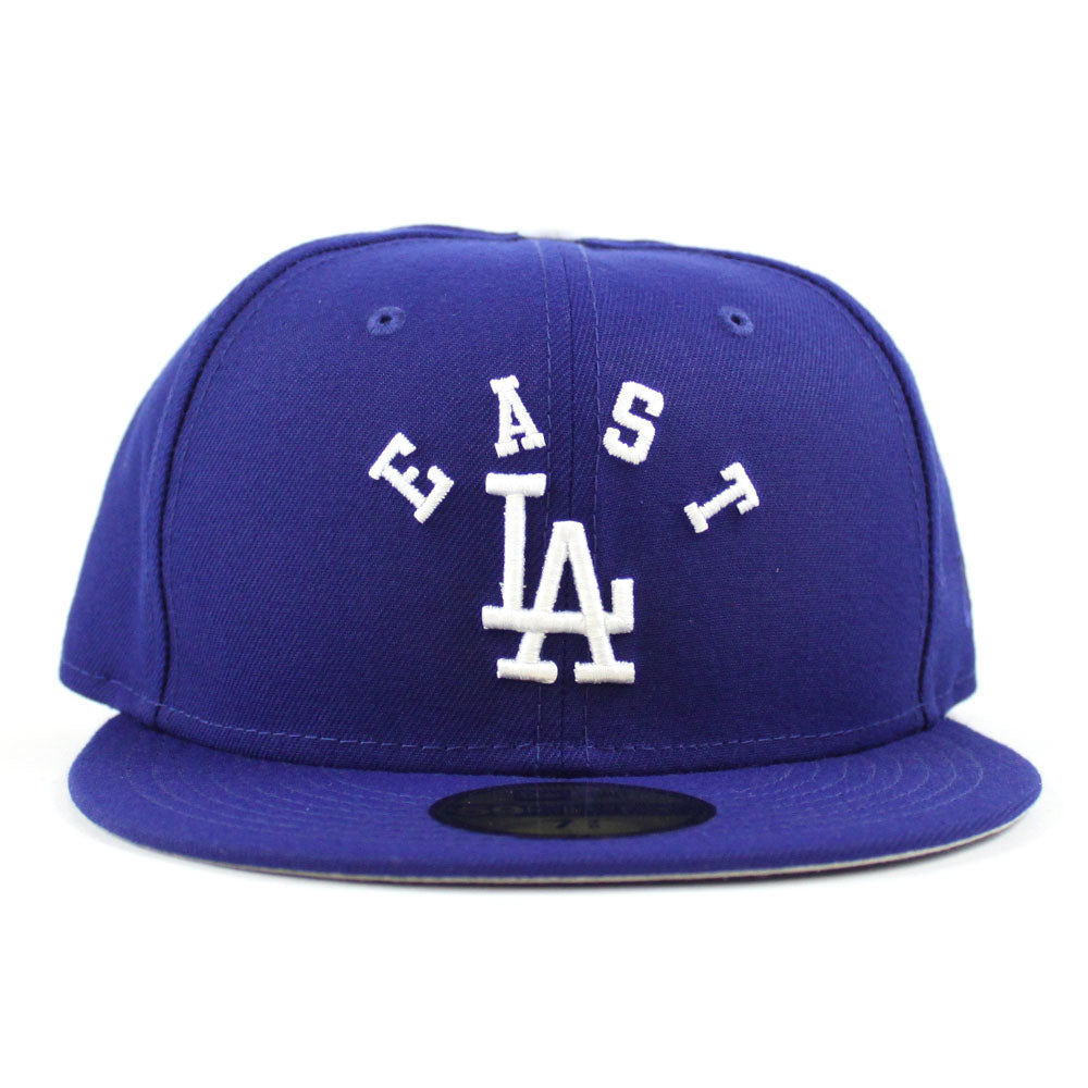East Los Angeles Dodgers New Era 59Fifty Fitted Hat (Grey Under Brim)