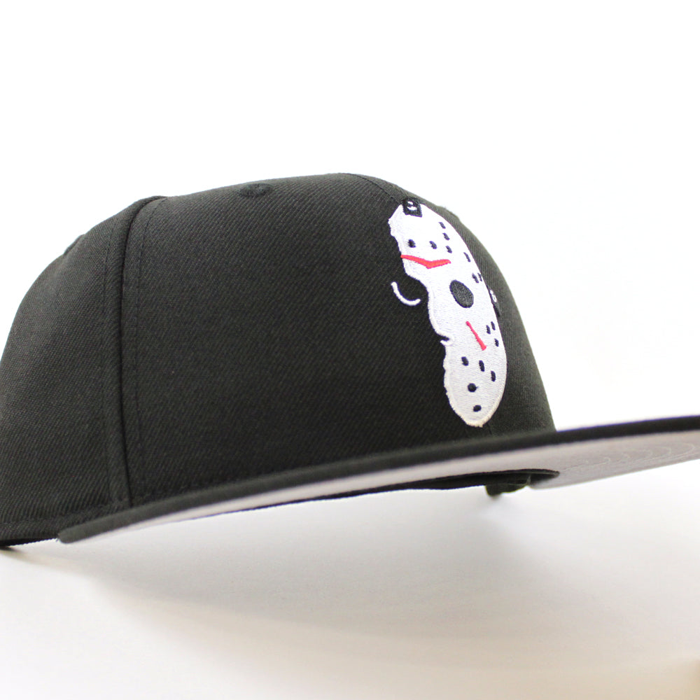 Friday the 13th Jason Head New Era 59Fifty Fitted Hat (Red Gray Under ...