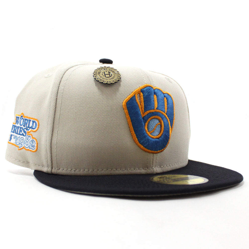 New Era Milwaukee Brewers City Connect Two Tone Edition 39Thirty Stretch Hat, CURVED HATS, CAPS