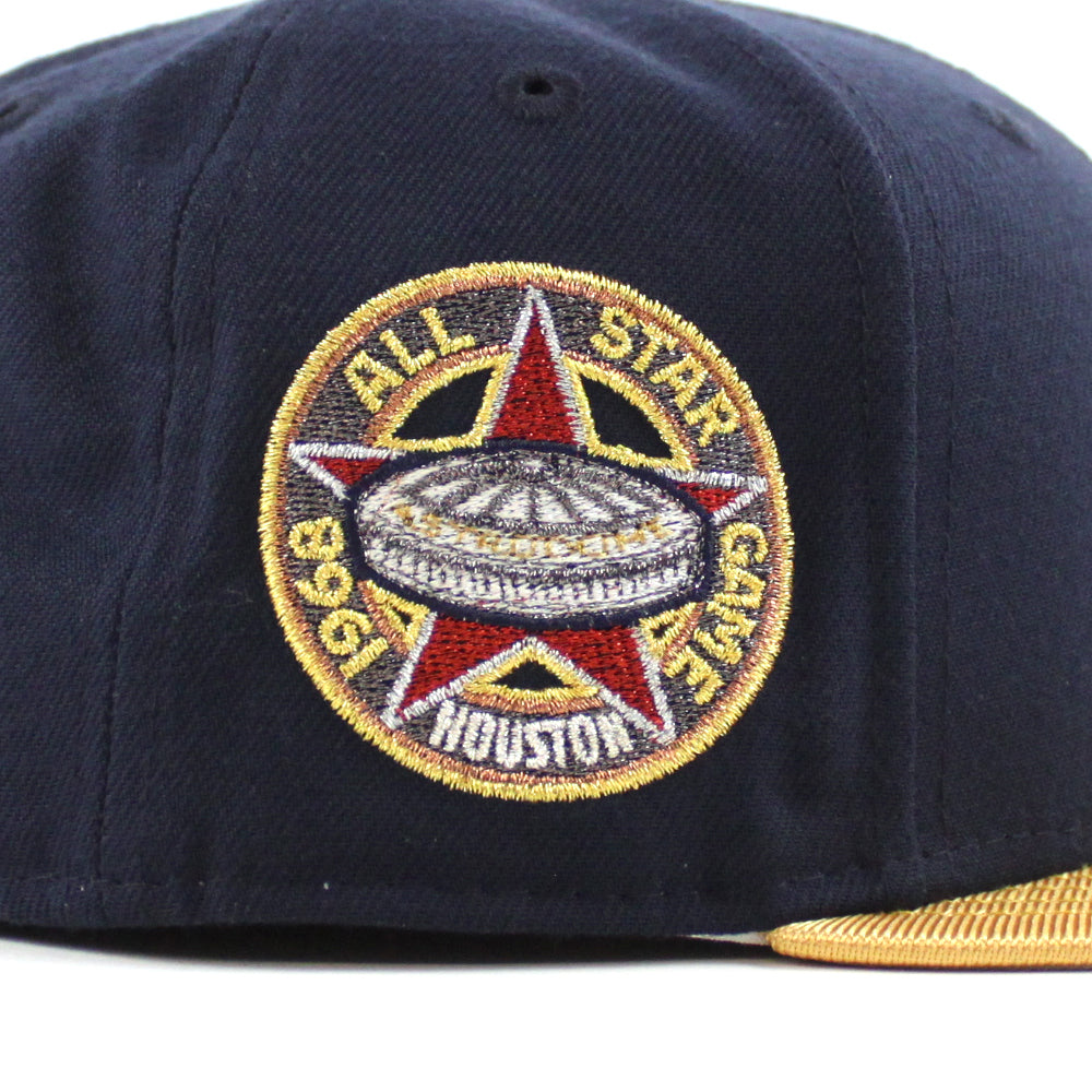Men's Houston Astros New Era Navy/Gold 1968 MLB All-Star Game Primary Logo  59FIFTY Fitted Hat
