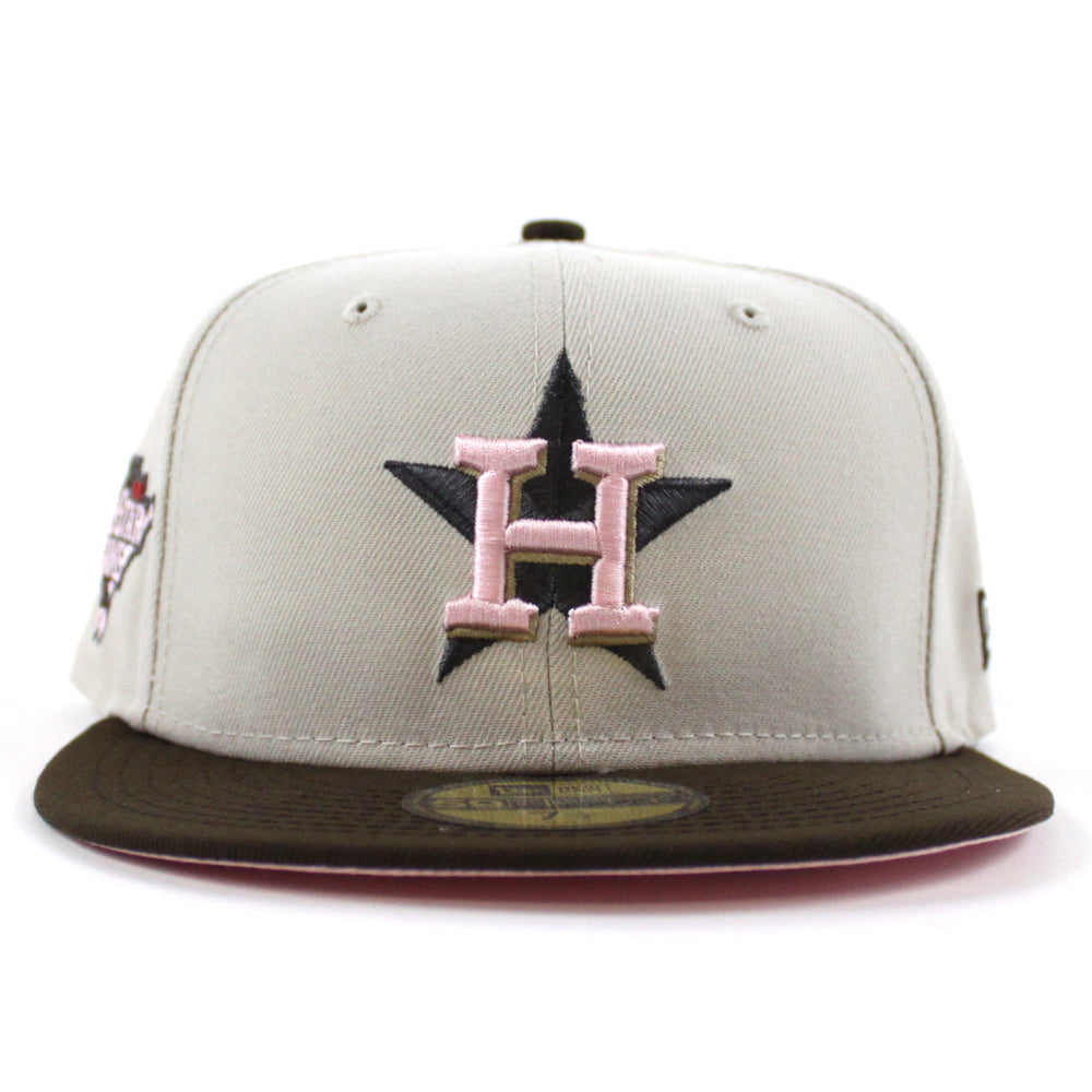 Houston Astros 2006 All Star Game New Era 59Fifty Fitted Hat (Stone Walnut  Pink Under Brim)
