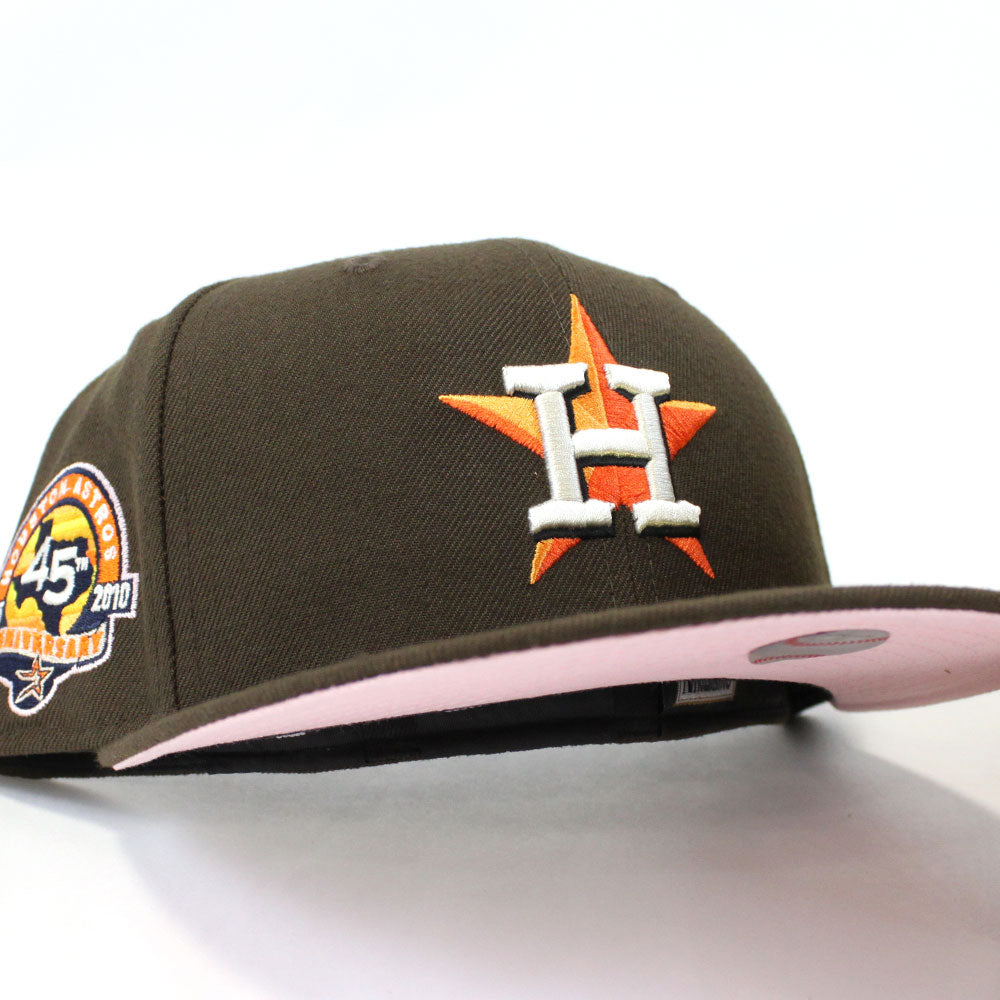 Houston Astros 45TH ANNIVERSARY New Era 59Fifty Fitted Hat (Brown ...