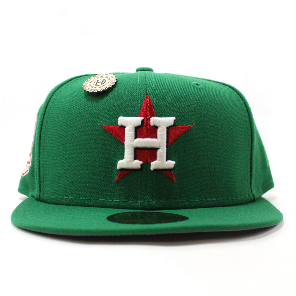 NEW ERA SUTTER ST. HOUSTON ASTROS FITTED HAT (BLACK NEON GREEN) – So  Fresh Clothing