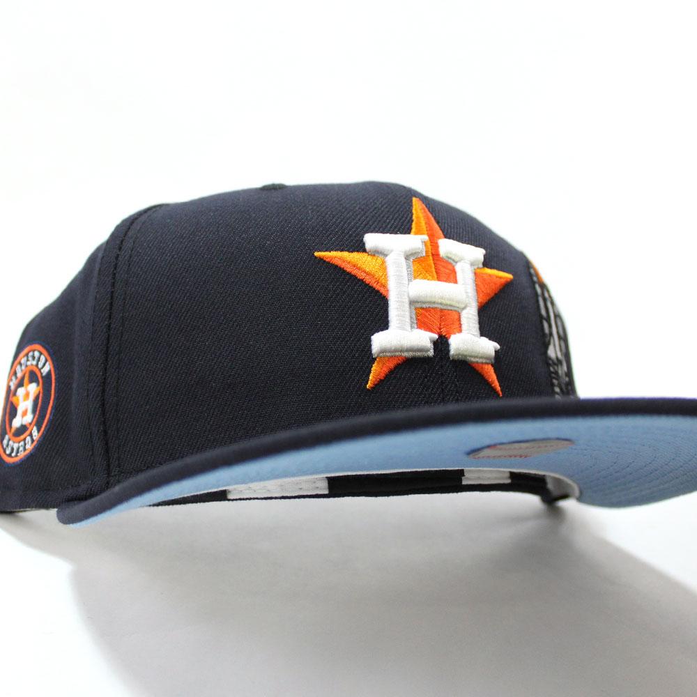 Houston Astros Rocket Astro Patch New Era 59Fifty Fitted Hat (Navy Sky Blue  Under Brim)