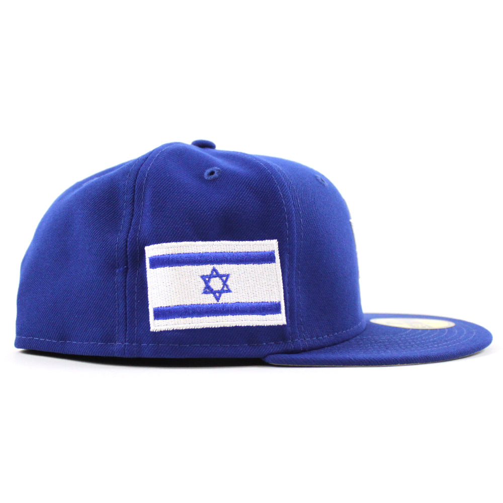 Israel 2023 World Baseball Classic (WBC) New Era 59FIFTY Fitted Hat (Blue Gray Under BRIM) 7 3/4