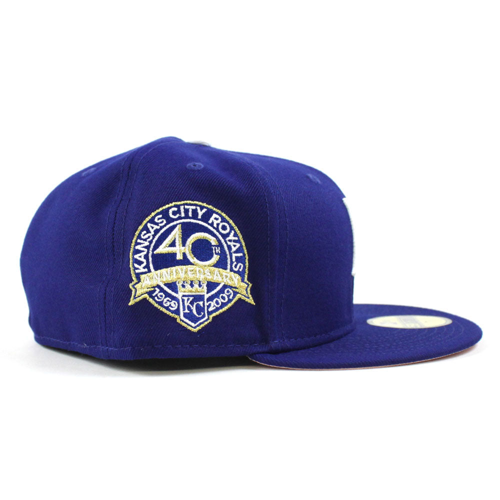 New Era 7 1/4 - Boston Red Sox Fitted Hat - Royal Blue Black