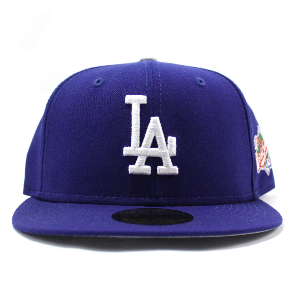 Los Angeles Dodgers 1988 World Serie New Era 59FIFTY Fitted Hat (Gray Under BRIM) - La Dodgers Side Patch Fitteds - Custom 59FIFTY Caps 7 3/8