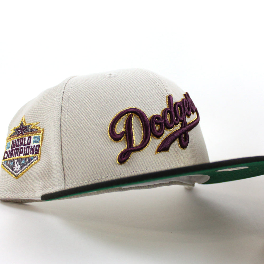 Los Angeles Dodgers 1988 World Serie New Era 59FIFTY Fitted Hat (Gray Under BRIM) - La Dodgers Side Patch Fitteds - Custom 59FIFTY Caps 7 3/8