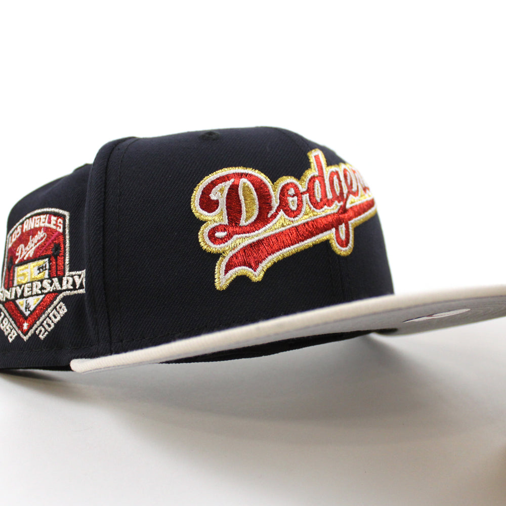 Los Angeles Dodgers New Era Dodger Stadium 50th Anniversary Stadium Patch  59FIFTY Fitted Hat - Royal