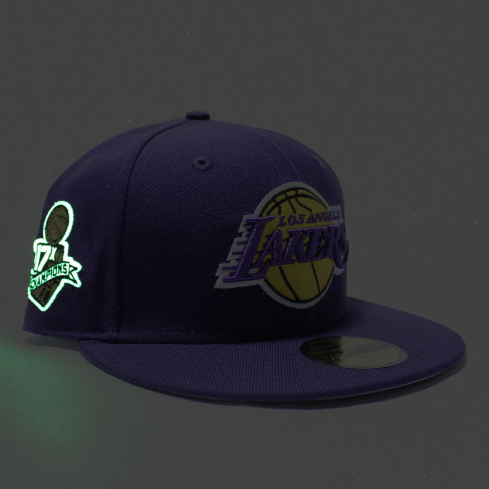 Los Angeles Lakers 17X Champions New Era 59Fifty fitted NBA Cap Hat blue  71/4