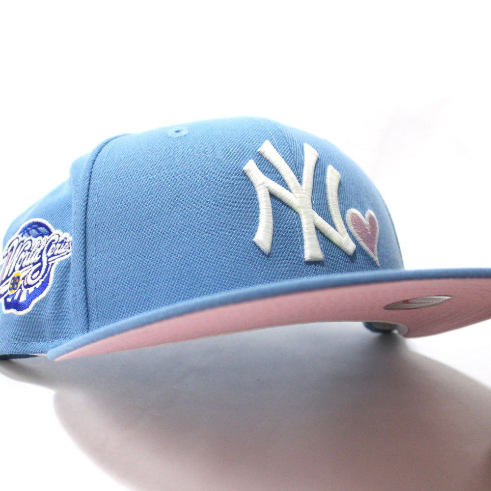 New York Yankees 1998 World Series 59Fifty New Era Fitted Hat (Brown Pink  Under Brim)