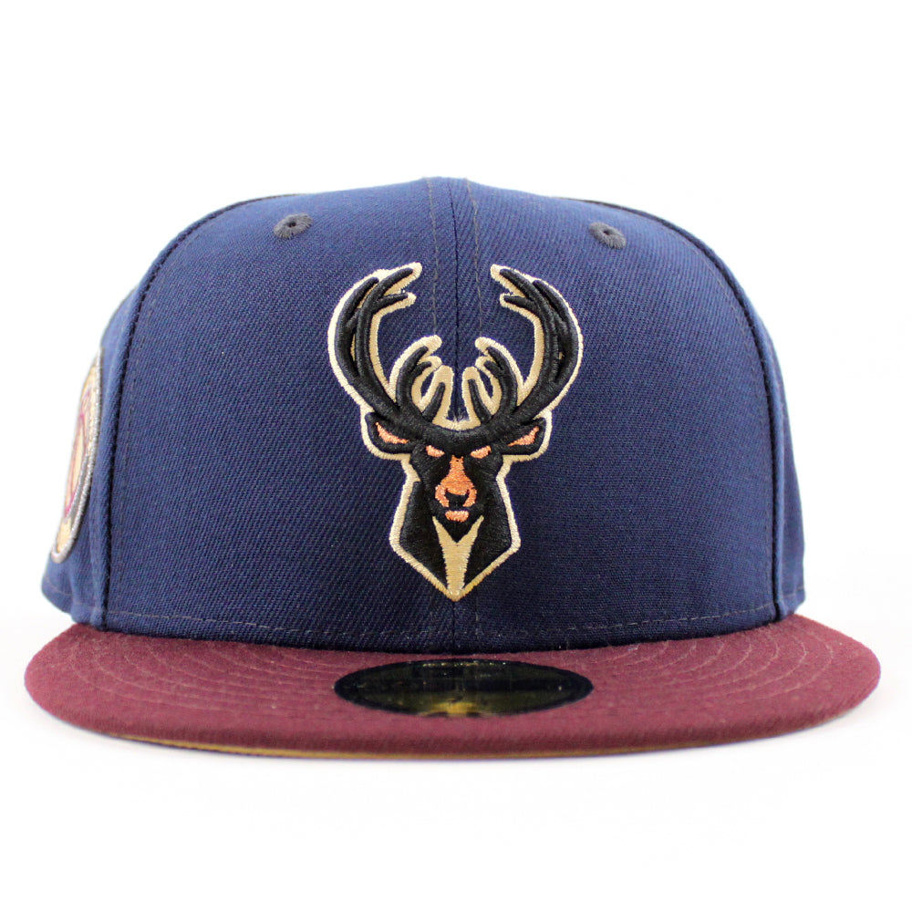 New Era 59FIFTY Milwaukee Bucks Fitted Hat Cap Size India