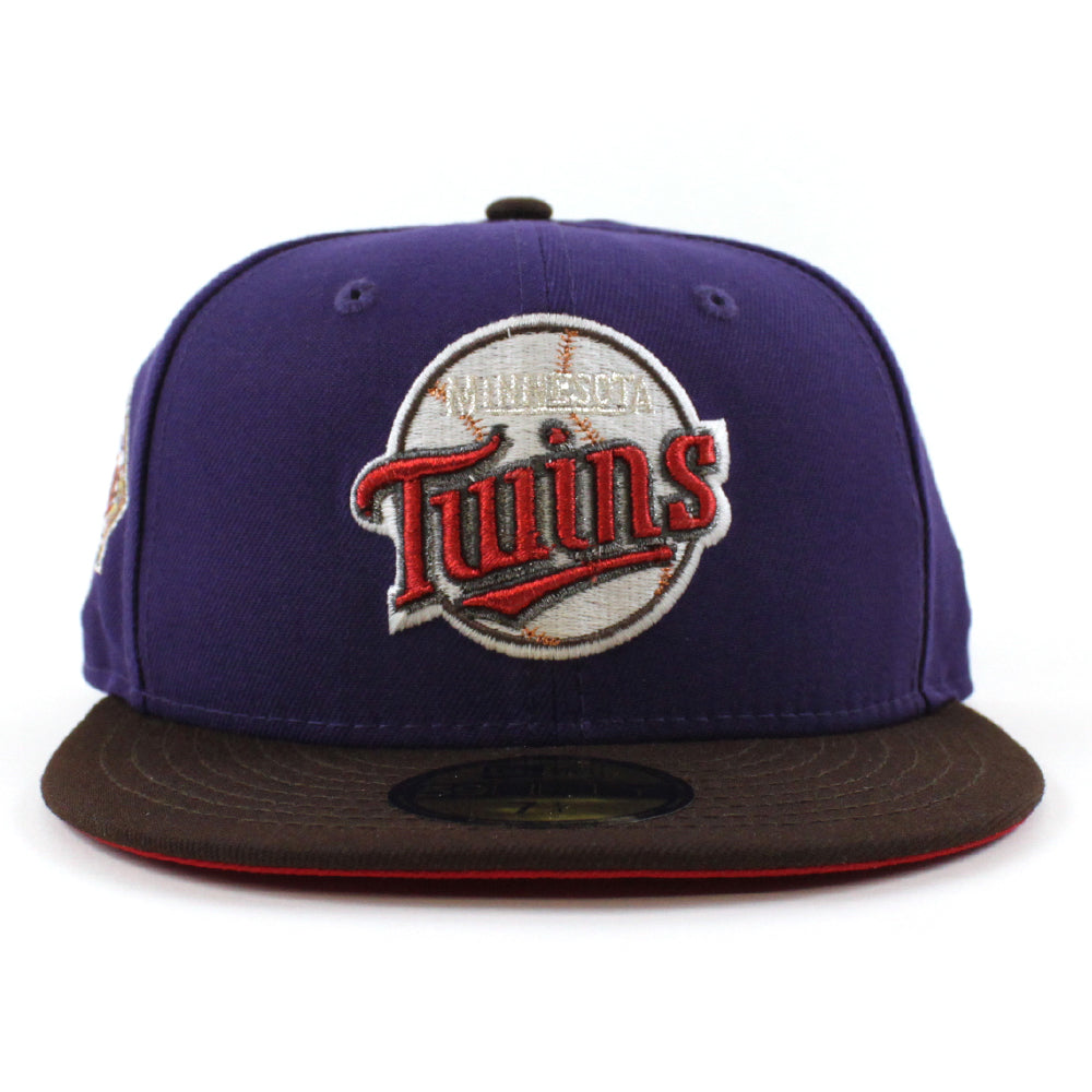 Minnesota Twins New Era Purple Custom Wrestle Pack Side Patch 59FIFTY Fitted Hat, 7 3/4 / Purple