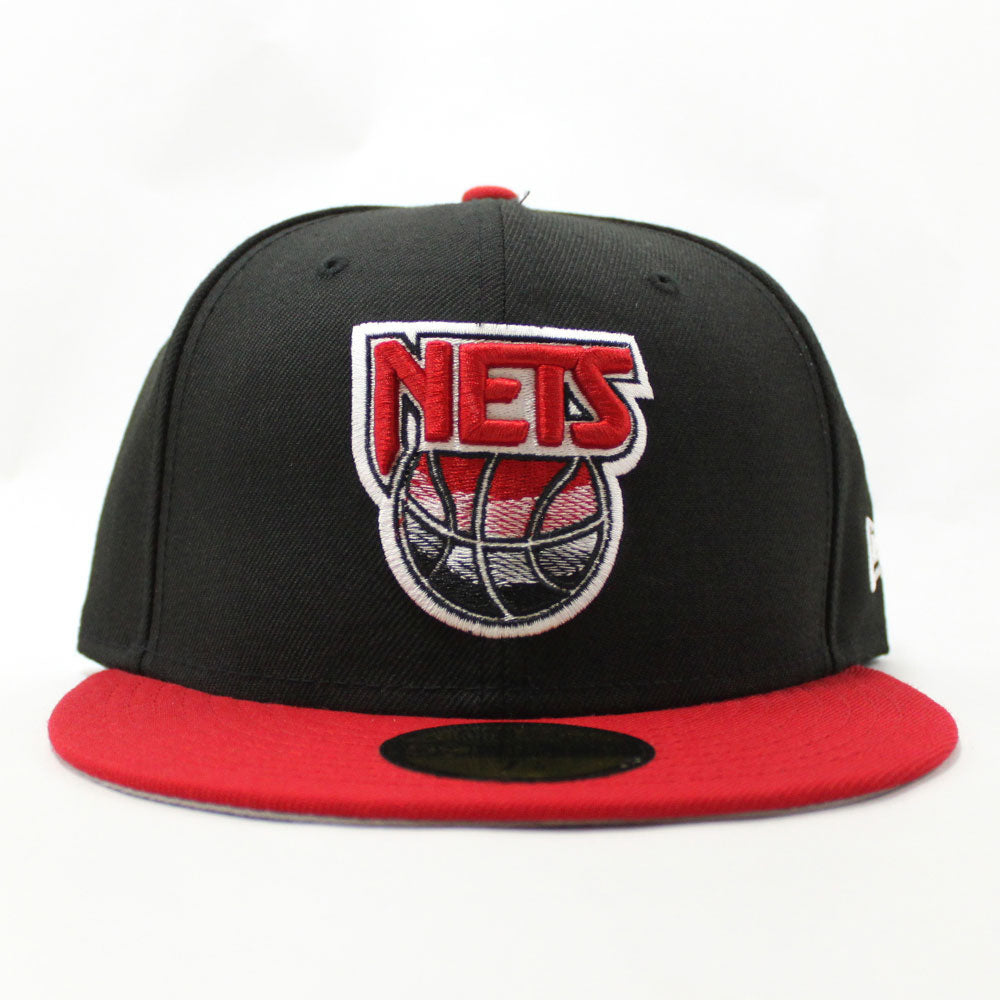 New Jersey Nets HARDWOOD FADEOUT White Fitted Hat by New Era