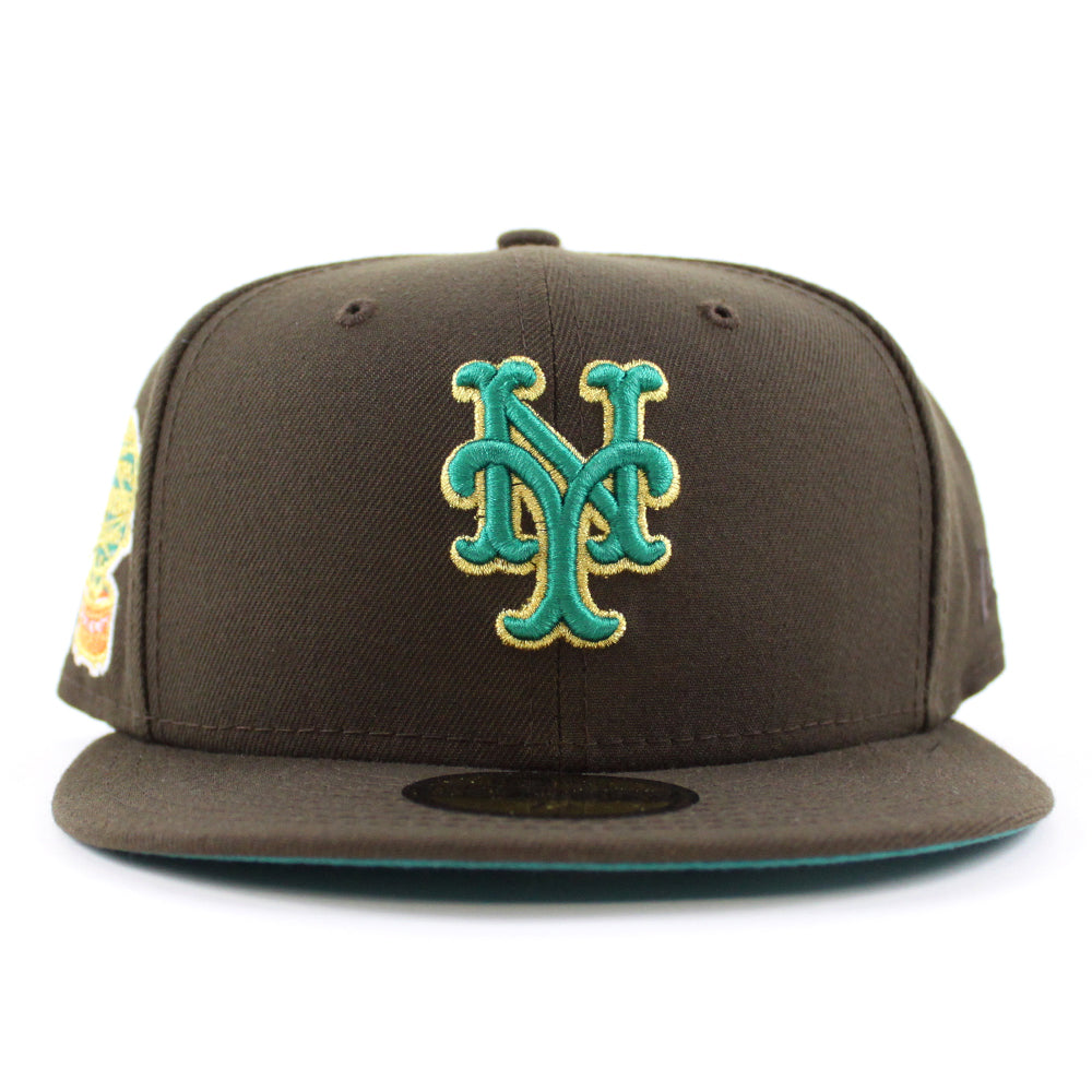 New York Mets 1964 All Star Game 59Fifty New Era Fitted Hat (Walnut  Turquoise Under Brim)