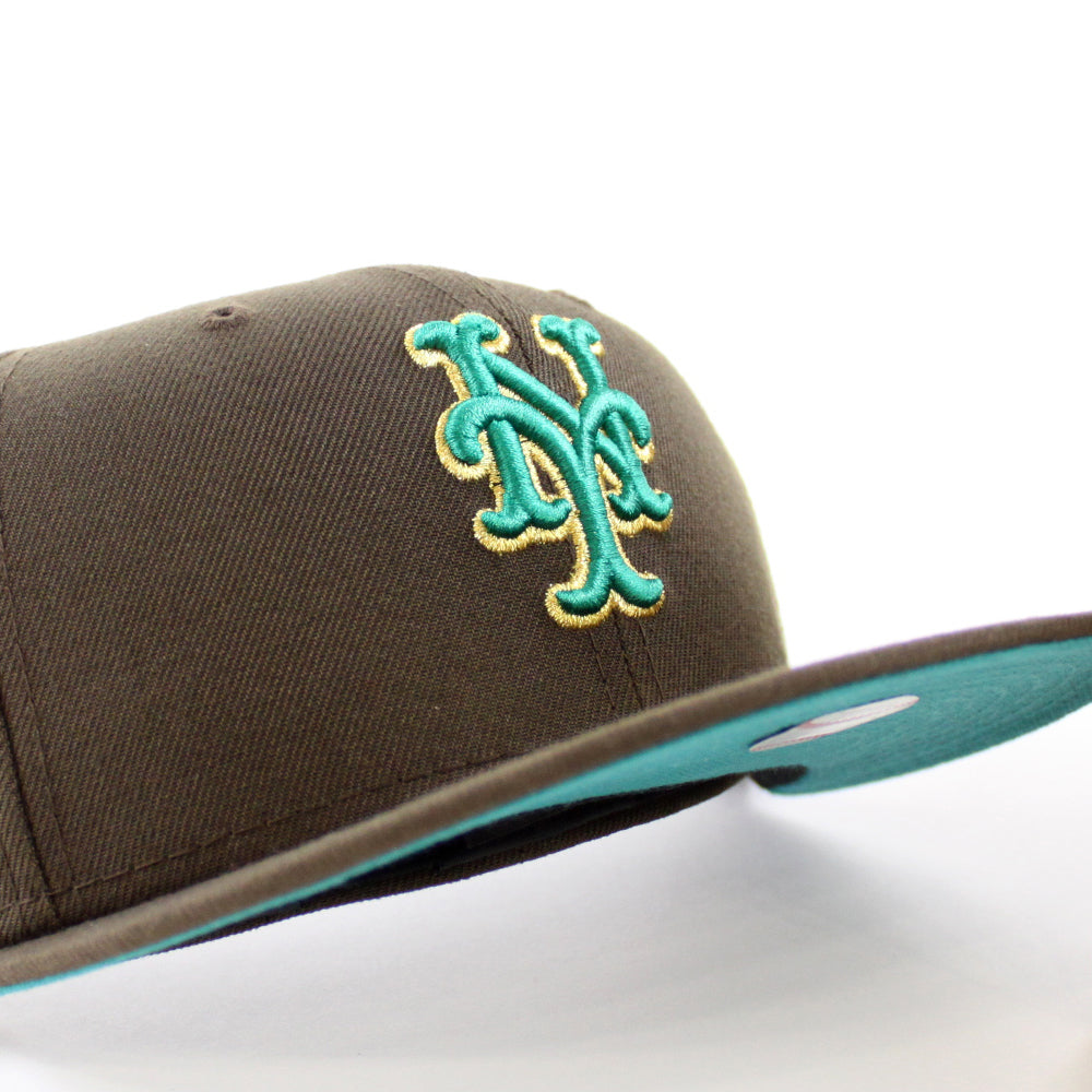 New York Mets 1964 All Star Game 59Fifty New Era Fitted Hat (Walnut  Turquoise Under Brim)