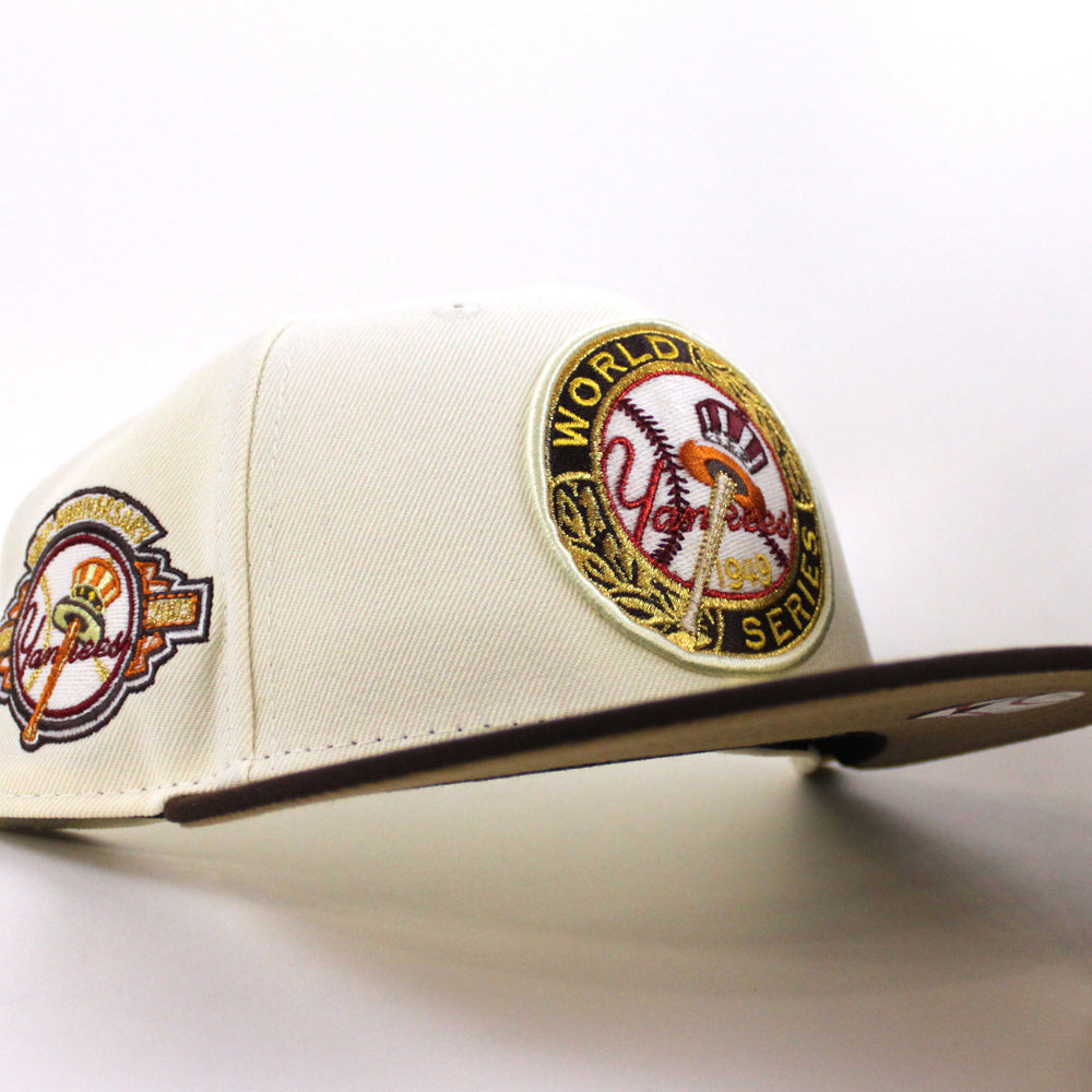 100th Anniversary White Hat with Woven Patch