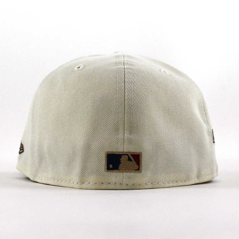 New York Yankees New Era 1956 World Series 59FIFTY Fitted Hat - White/Brown