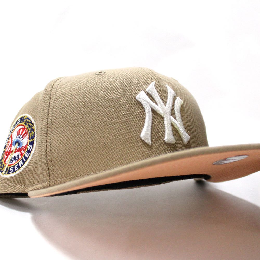 New York Yankees 1949 World Series New Era 59Fifty Fitted Hat (Camel Peach  Under Brim)